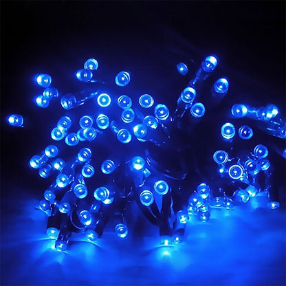 Skorter | 200 LEDs Outdoor Waterproof Christmas Festival Decoration Solar Lamps String Lights, Length: 22m (Blue)