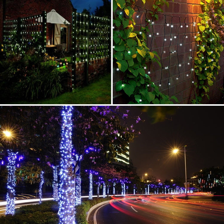 Skorter | 200 LEDs Outdoor Waterproof Christmas Festival Decoration Solar Lamps String Lights, Length: 22m (Blue)