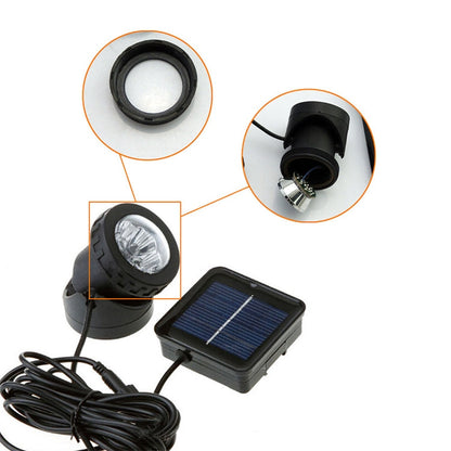 Skorter | Two Heads LED Outdoor Waterproof Solar Underwater Spotlight Floodlight