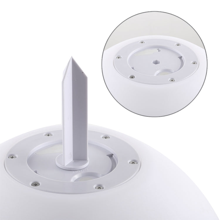 Skorter | LEH-42321 40cm Round Ball Solar Power Lamp, Floating Garden Color Changing LED Light with 0.7W Monocrystalline Silicon Solar Panel & Remote Control (White)