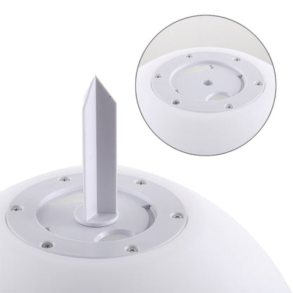 Skorter | LEH-42321 40cm Round Ball Solar Power Lamp, Floating Garden Color Changing LED Light with 0.7W Monocrystalline Silicon Solar Panel & Remote Control (White)