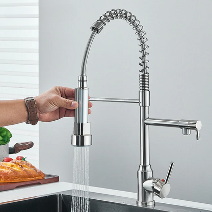 Skorter | FlexiNickel – 360° Swivel Kitchen Mixer Tap