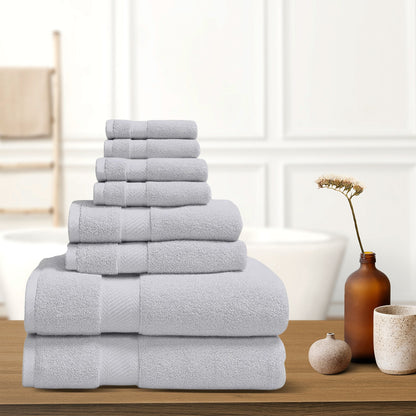 Skorter | 8-Piece: 100% Organic Cotton Towel Set