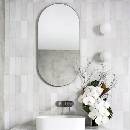 Skorter | Orb Mirror Wall Lamp Small - White