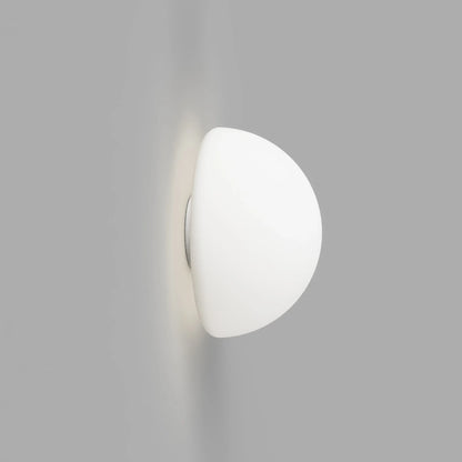 Skorter | Orb Dome Mirror Wall Lamp - White