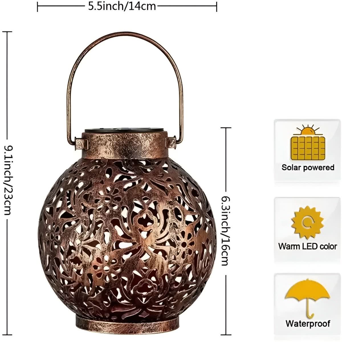 Skorter | Vintage Solar Garden Light for Timeless Elegance