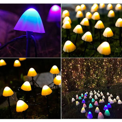 Skorter | Solar-powered LED mushroom lights for a magical garden atmosphere