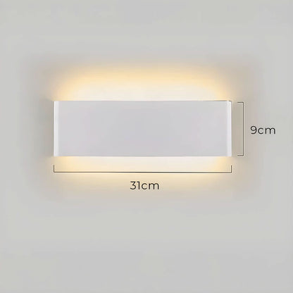 Skorter | Modern LED Wall Lamp – Elegant Aluminum & Glass Design