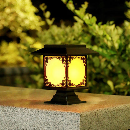 Skorter | Solar LED Garden Lamp – Large Square Lamp with Warm Light and Dual Use