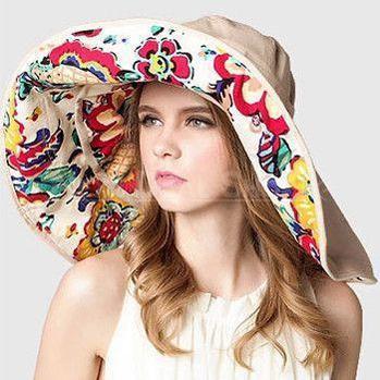 Skorter | Large Brim Floppy Foldable Roll Up Sun Hat - Sun Protection Rating of UPF 50+