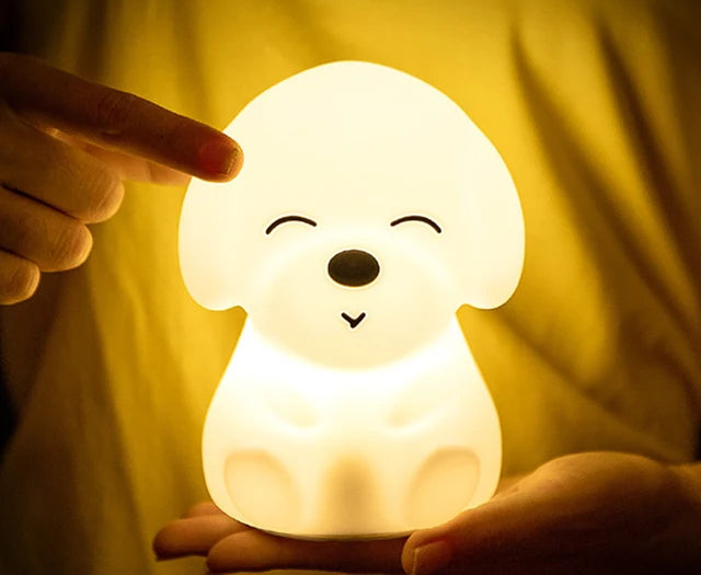 Skorter | BunnyGlow - Dimmable LED Night Light for Children with Touch Control and USB Charging Function