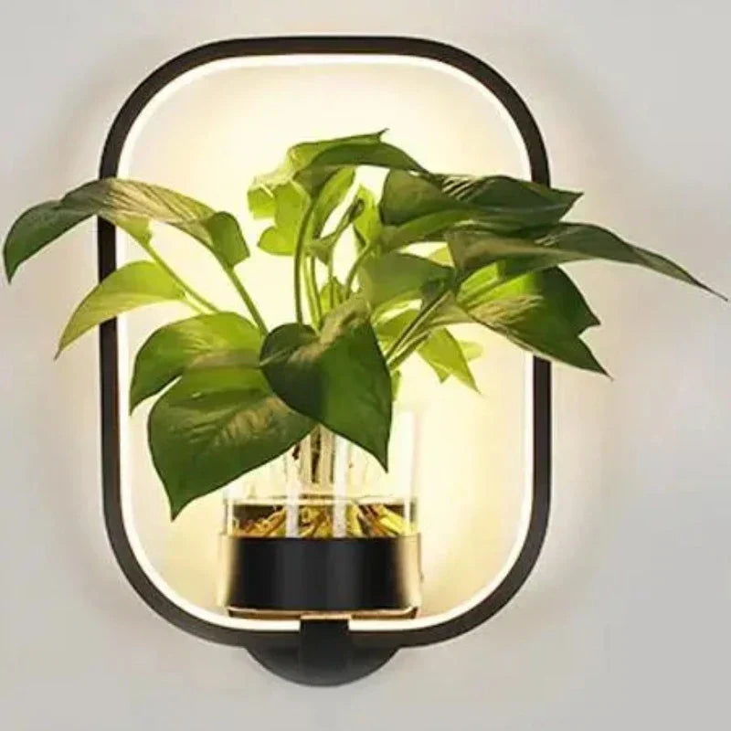 Skorter | Lumora Plant Wall Lamp - Stylish Lighting with Natural Greenery