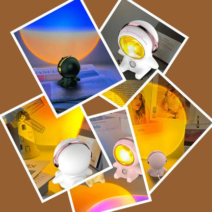Skorter | AstroGlow - Sunset LED Projector Lamp with Astronaut Design – Atmospheric Lighting