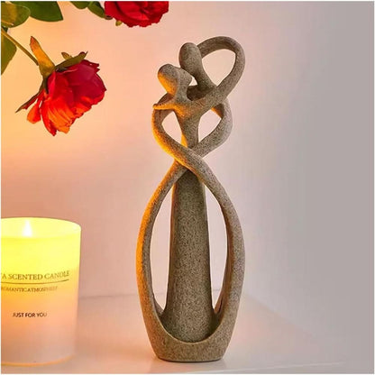 Skorter | Abstract Love Sculpture – Modern Polyresin Home Décor