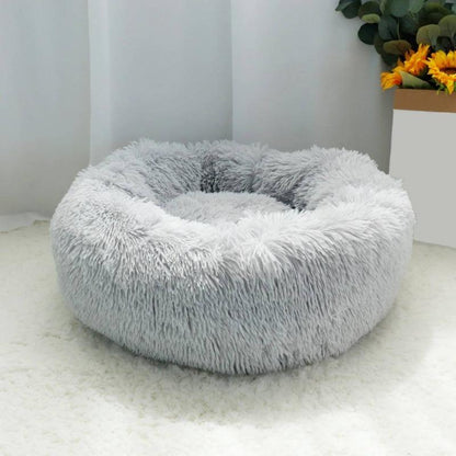 Skorter | PawNest Calming Donut Cat Bed | Round Plush Nest | Stress-Reducing & Cozy | Perfect for Cats & Small Dogs