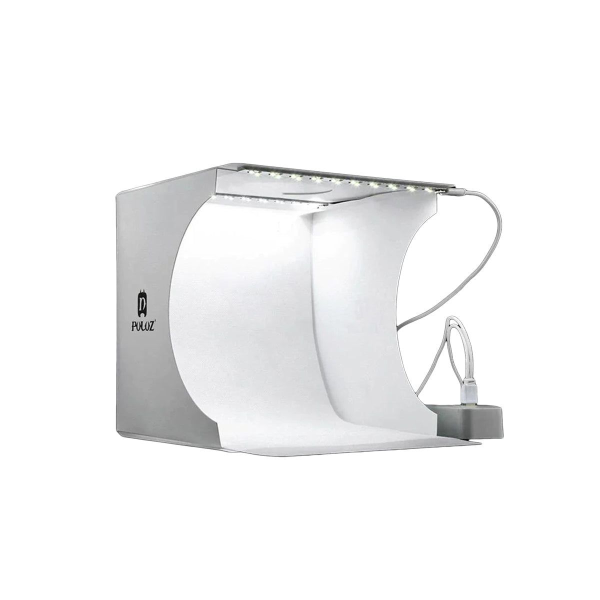 Skorter | Mini fotostudio "LumiCube" med LED-belysning och 6 bakgrunder