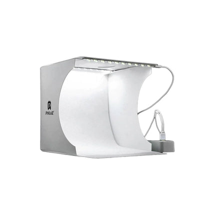 Skorter | Mini fotostudio "LumiCube" med LED-belysning och 6 bakgrunder