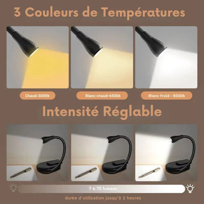 Skorter | Reading Lamp Book Clamp Rechargeable