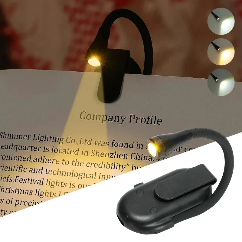 Skorter | Reading Lamp Book Clamp Rechargeable