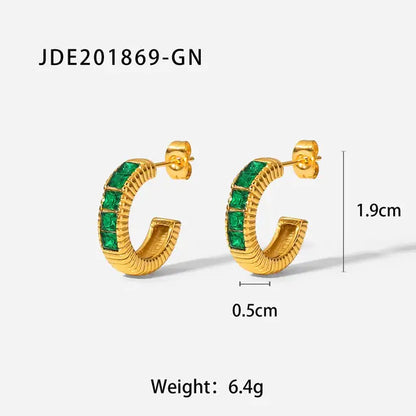 Skorter | 18K gold-plated hoops