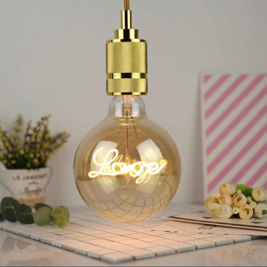 Skorter | 110V or 220V Extra Large Industrial Vintage Style Pendant LED Edison Bulb with Metal Wire