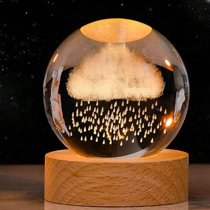 Skorter | Luminous Crystal Ball LED Night Light Decor