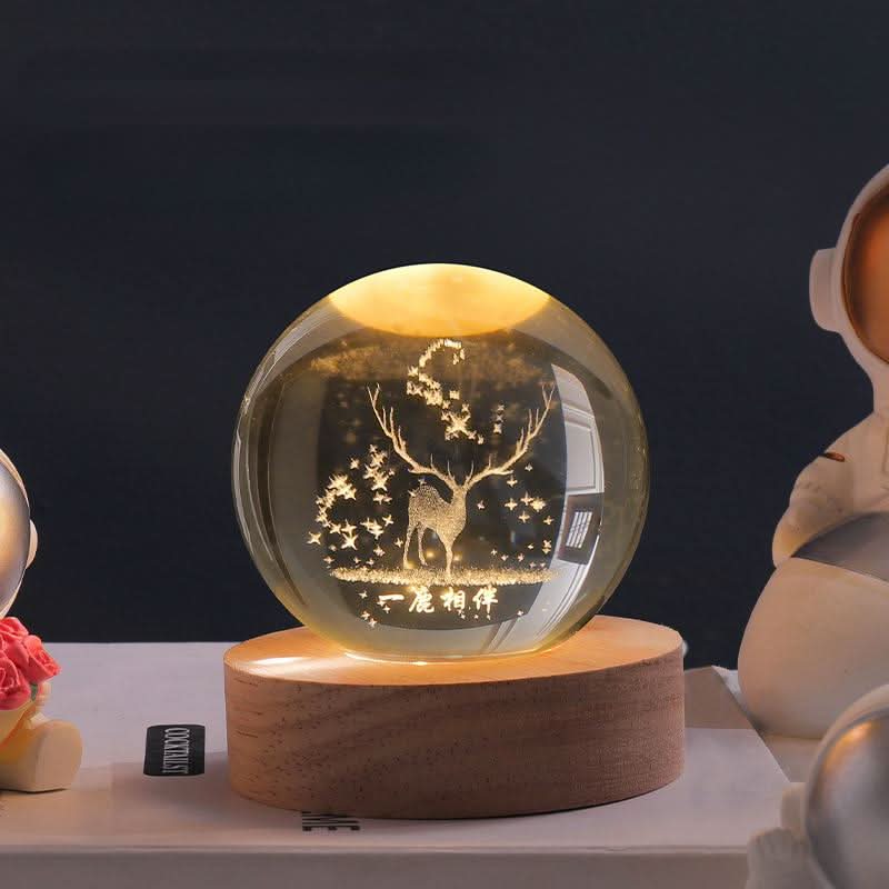 Skorter | Luminous Crystal Ball LED Night Light Decor