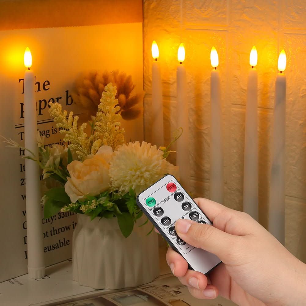 Skorter | Standing LED Stick Candles with Remote Control