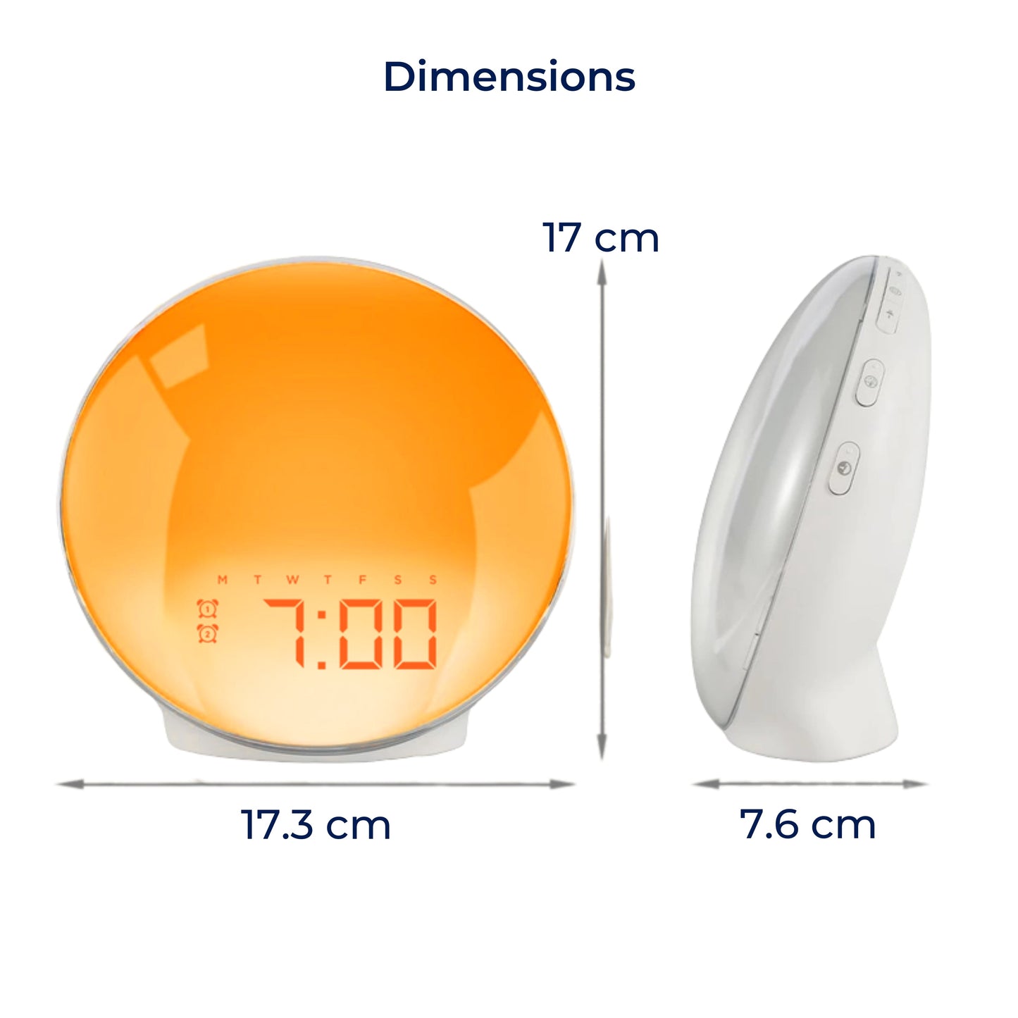 Skorter | Sunrise Alarm Clock | Natural Wake-Up Light with Ambient Lighting for Heavy Sleepers & Dark Mornings