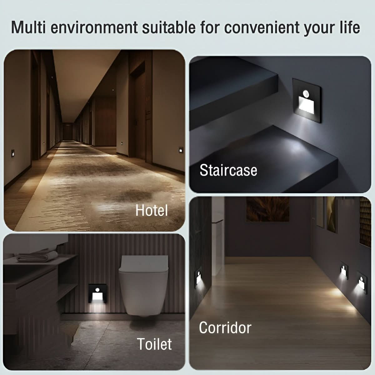 Skorter | LED Wall Light with Motion Sensor for Hallway & Staircase