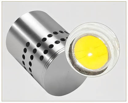 Skorter | LuminBlast LED Wall Light – Colourful Spiral Cylinder Wall Lamp for Modern Indoor Lighting