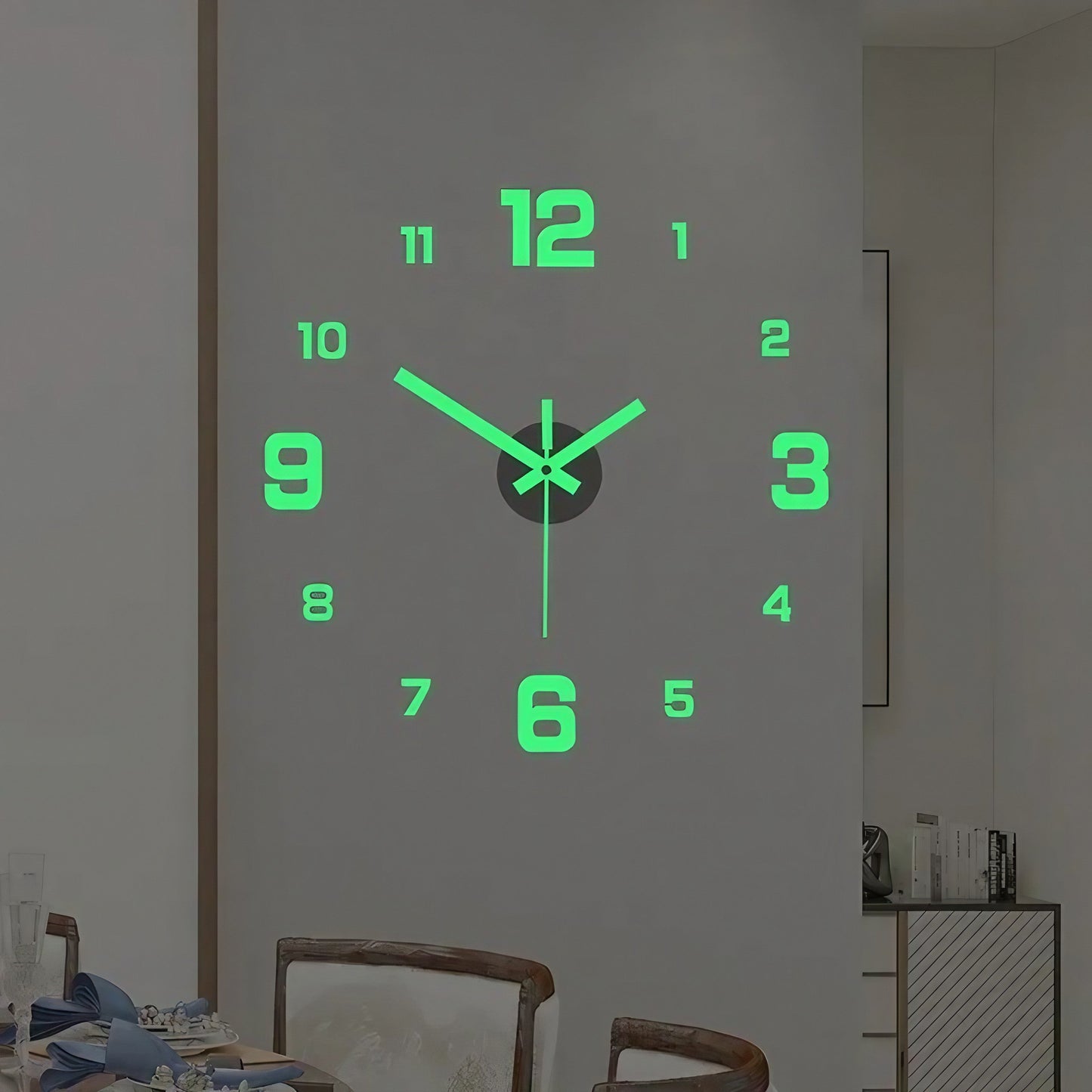 Skorter | 3D-LED wall clock – frameless DIY design