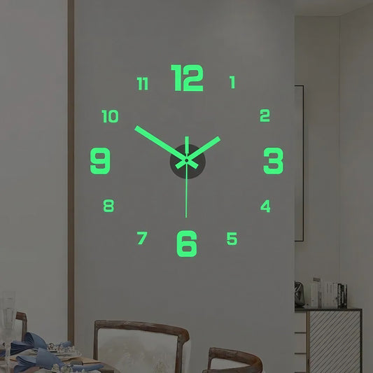 Skorter | 3D-LED wall clock – frameless DIY design