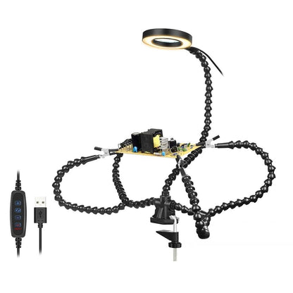 Skorter | Clamp Magnifying Light with Holders for Cell/Cam