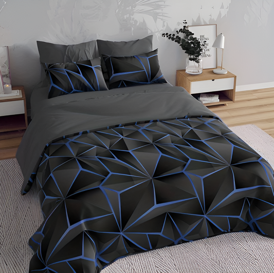 Skorter | CLOUDLUX - Fluffy 3D-printed check bedding set