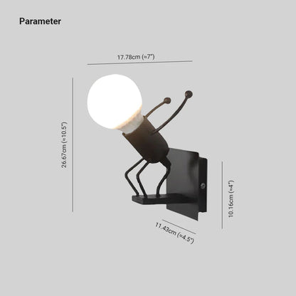 Skorter | Modern LED Wall Lamp White/Black for Bathroom and Living Room