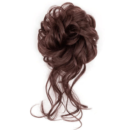 Skorter | Curly And Messy Hair Bun Scrunchie Extension Wigs (New)