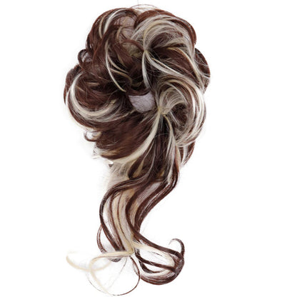 Skorter | Curly And Messy Hair Bun Scrunchie Extension Wigs (New)