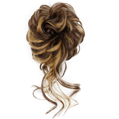 Skorter | Curly And Messy Hair Bun Scrunchie Extension Wigs (New)