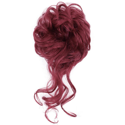 Skorter | Curly And Messy Hair Bun Scrunchie Extension Wigs (New)