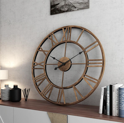 Skorter | Golden or bronze skeleton wall clock