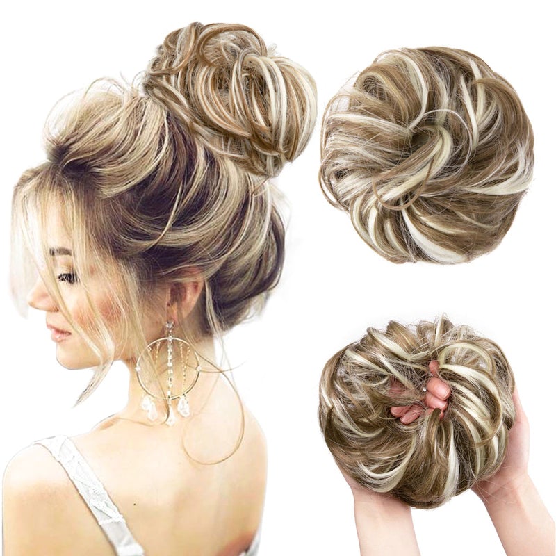 Skorter | Stylemaker Messy And Curly Elastic Hair Bun Scrunchy Hair Extensions (New)