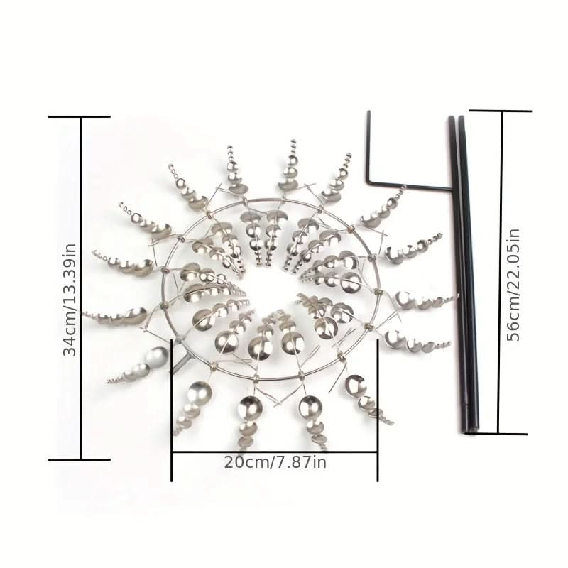 Skorter | Artistic Metal Wind Spinner with Gentle Rotation