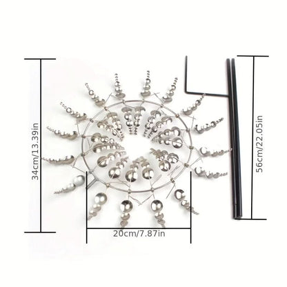 Skorter | Artistic Metal Wind Spinner with Gentle Rotation