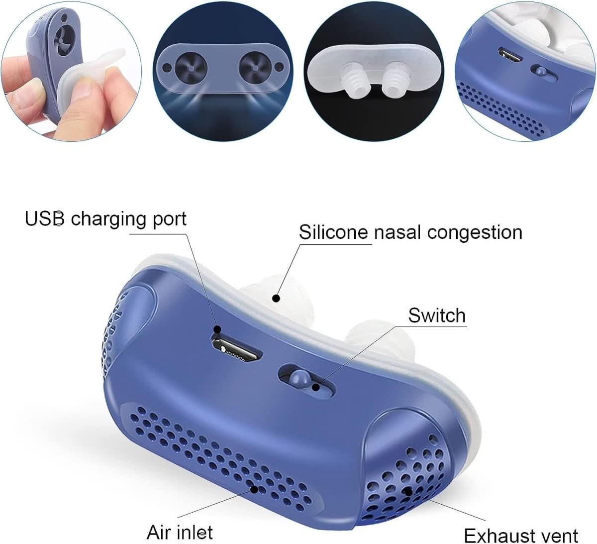 Skorter | Anti-Snoring CPAP Device without Mask for Quiet Sleep & Free Breathing