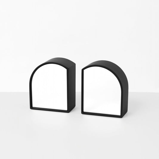 Skorter | Archie Mirror Bookends - Black