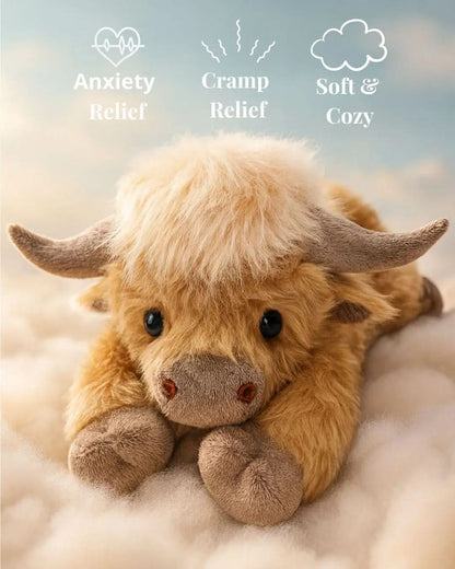 Skorter | Cozy Highland Cattle Plush Toy for Kids and Adults