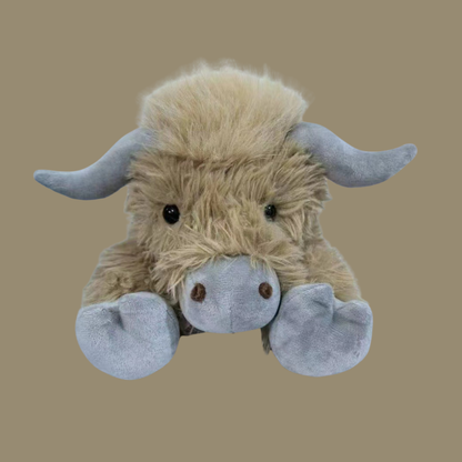 Skorter | Cozy Highland Cattle Plush Toy for Kids and Adults