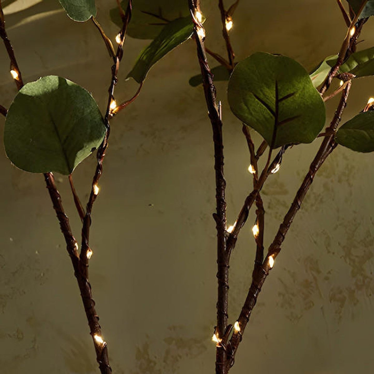 Skorter | LED Fairy Light Olive Branch Decor - Battery Operated String Lights for Home, Wedding, and Party Decorations