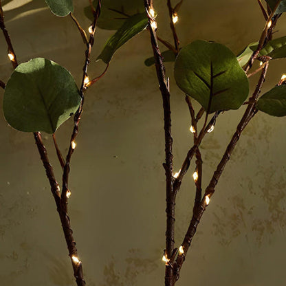 Skorter | LED Fairy Light Olive Branch Decor - Battery Operated String Lights for Home, Wedding, and Party Decorations